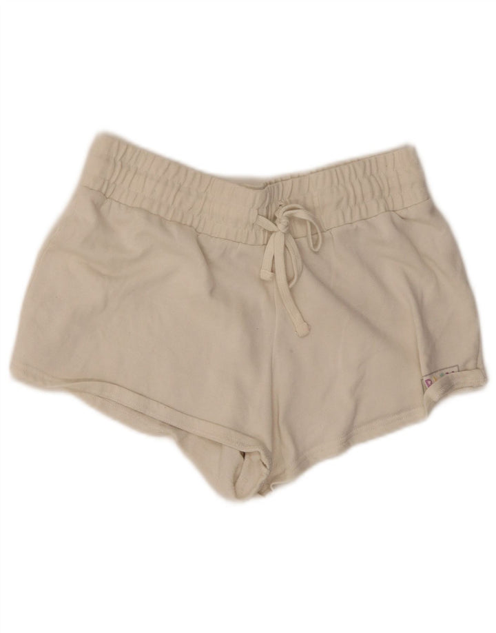 Shorts esportivos femininos Hurley UK 14 médio branco