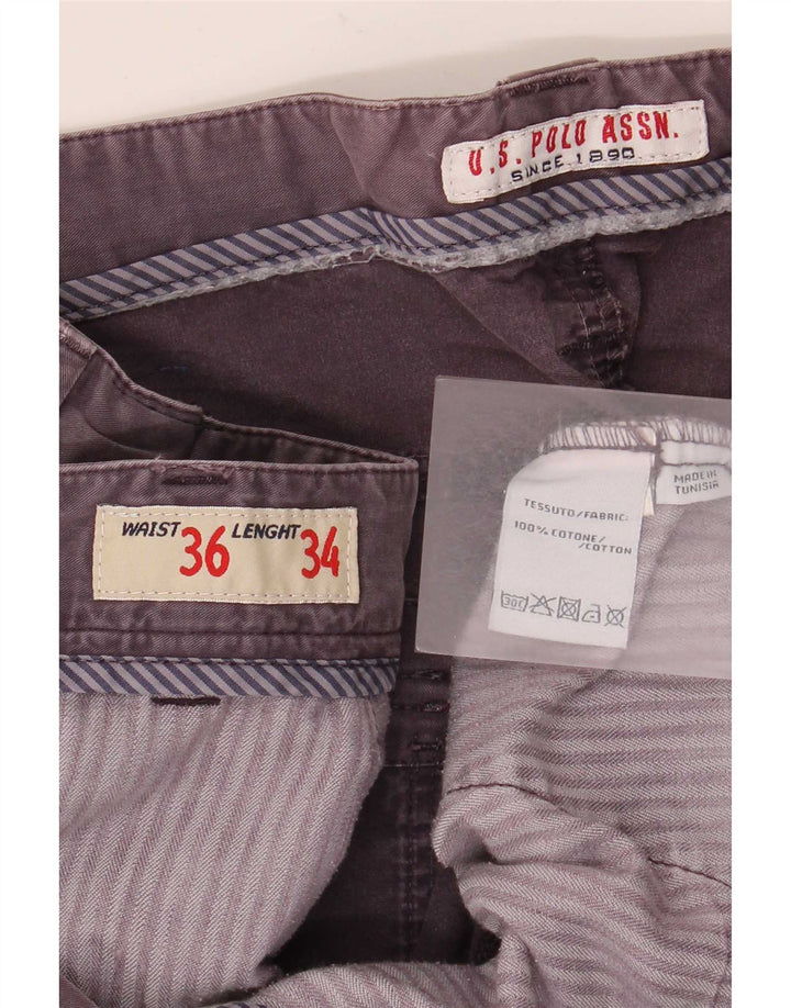 US Polo Assn. Shorts Cargo Masculino W36 Grande Algodão Preto