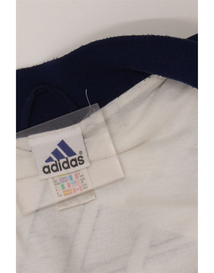 ADIDAS Mens Tracksuit Top Jacket UK 40/42 Médio Azul Marinho Colourblock