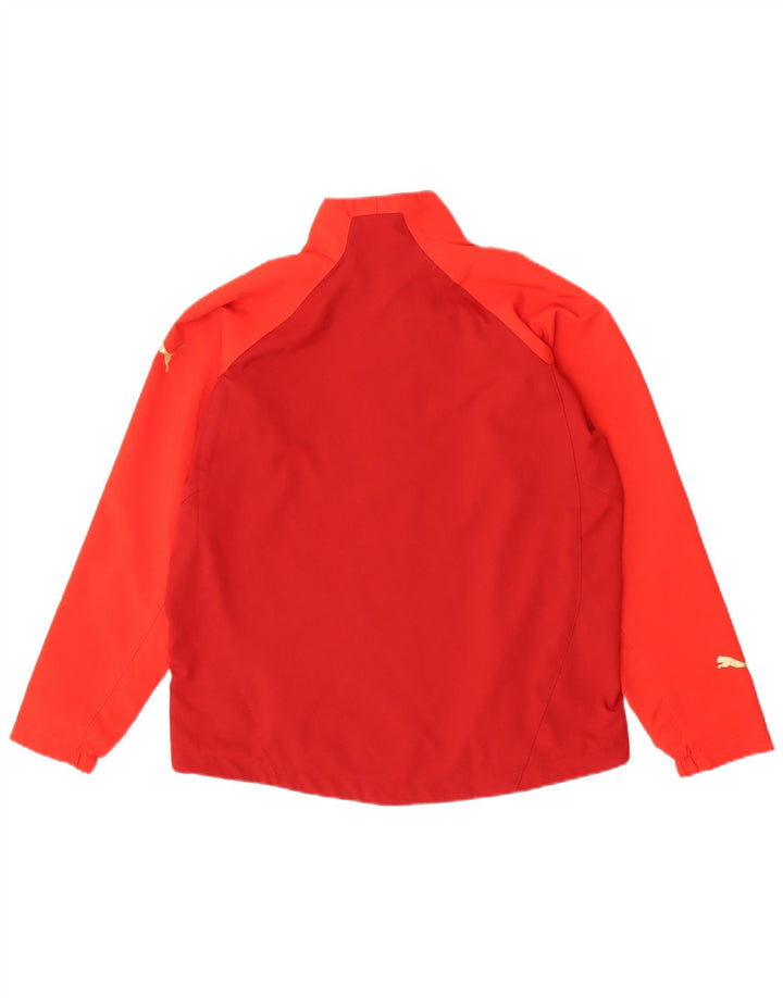 Jaqueta Puma Meninas Treino Top 11-12 Anos Vermelho Colorblock Poliéster