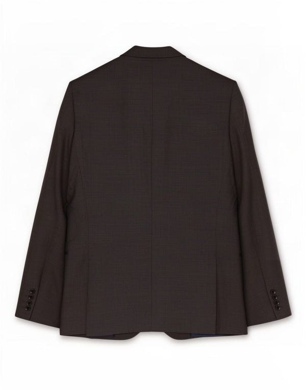Jaqueta blazer masculina de 2 botões Marks & Spencer Reino Unido 40 lã cinza médio