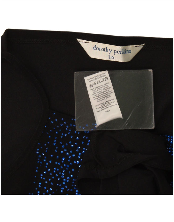 Dorothy Perkins Cami Top Feminino Reino Unido 16 Grande Poliéster Preto