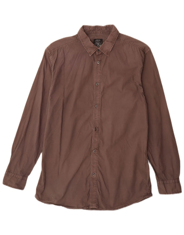 Diesel Camisa Masculina Pequena Cinza