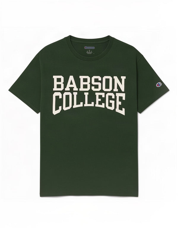 Campeão Mens Graphic T-Shirt Top Médio Algodão Verde