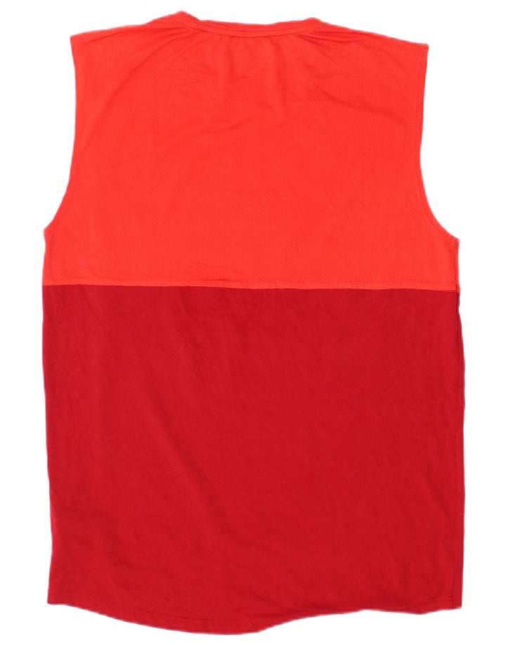 RUSSELL ATLÉTICO Masculino Dri-Power Colete Top Pequeno Poliéster Colorblock Vermelho