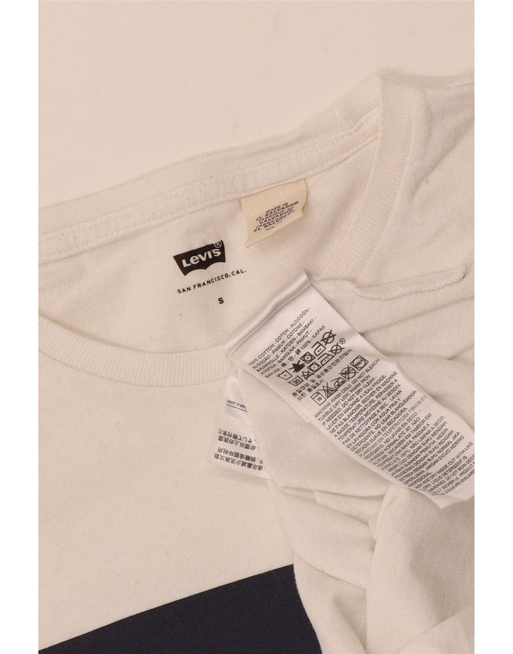 Camiseta gráfica masculina LEVI'S top pequeno algodão branco