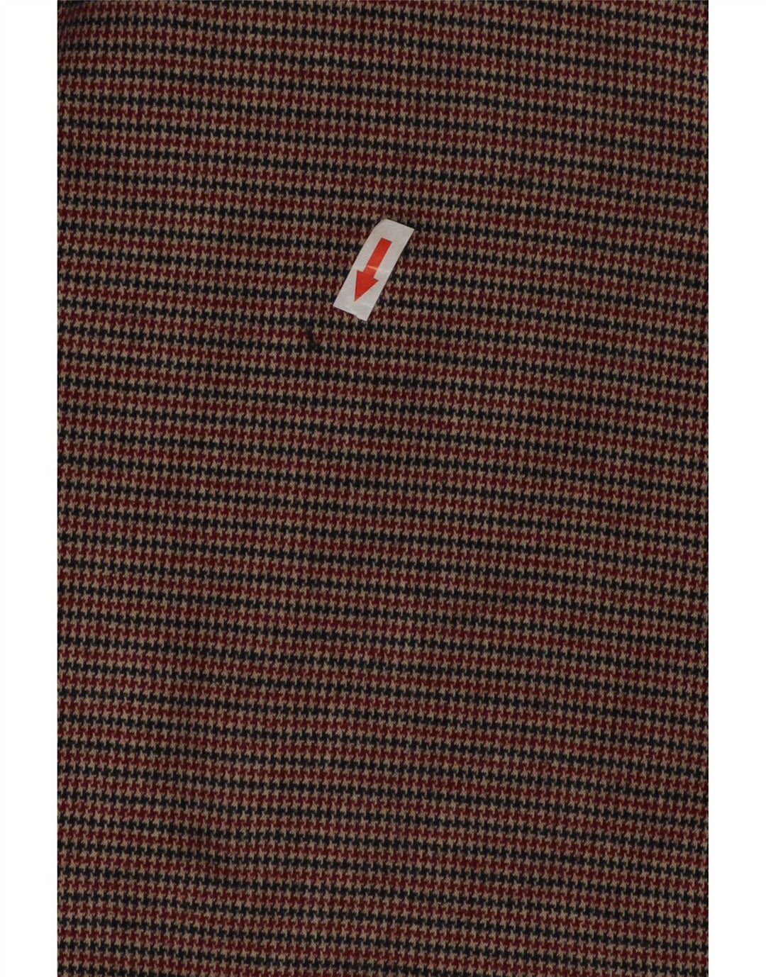 Vestido feminino Zara de manga comprida, Reino Unido 12, médio, marrom, houndstooth