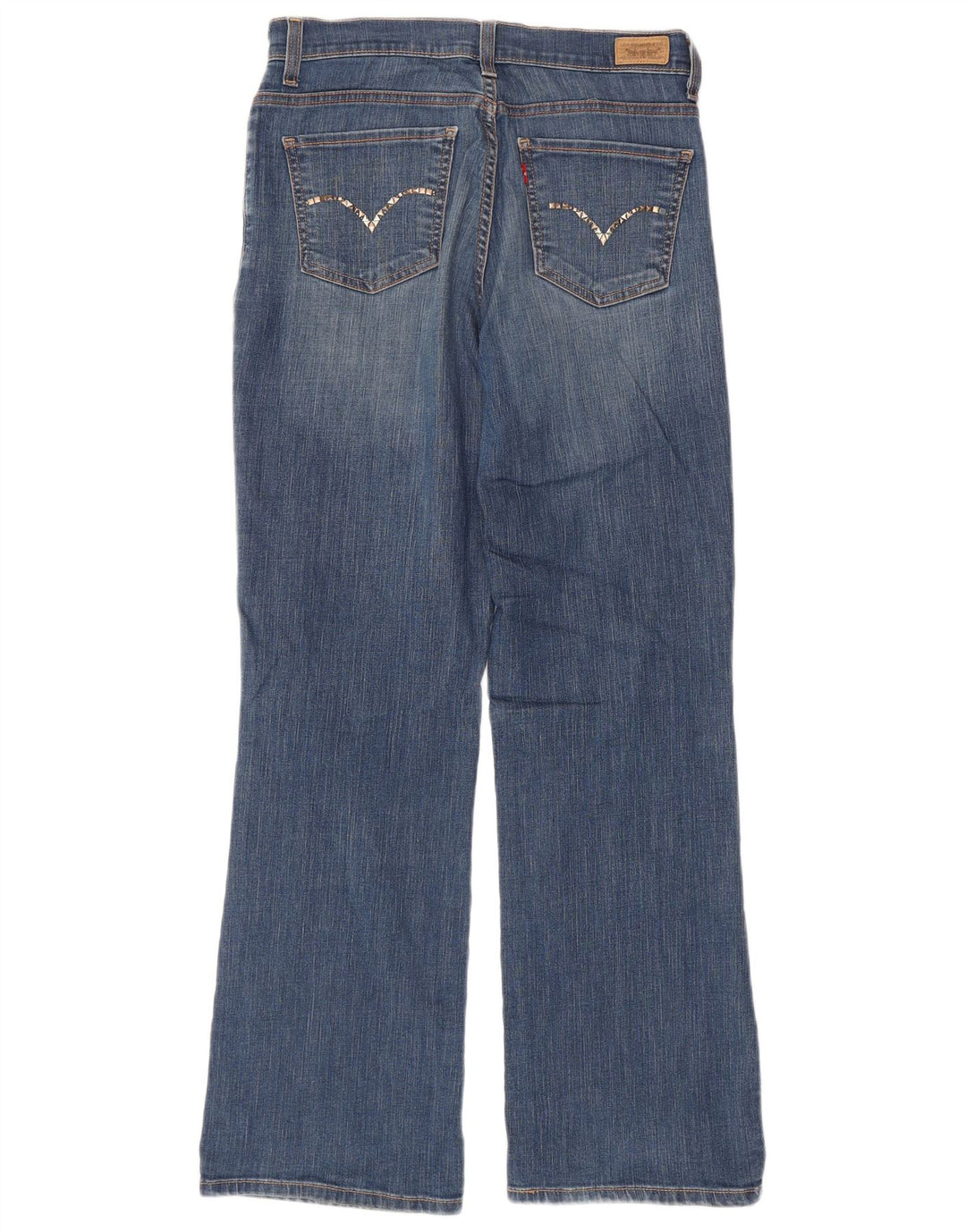 Calça jeans feminina Levi's 512 Perfectly Slimming Bootcut US 8 Médio W30 L31 Azul