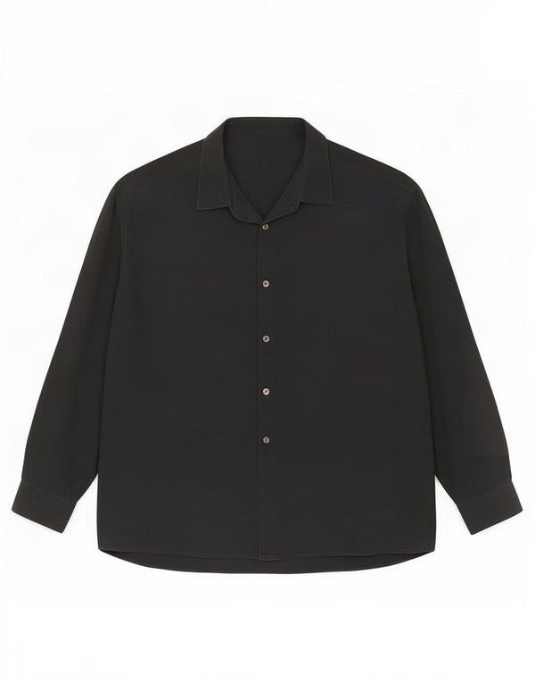 Camisa masculina vintage 2XL preta