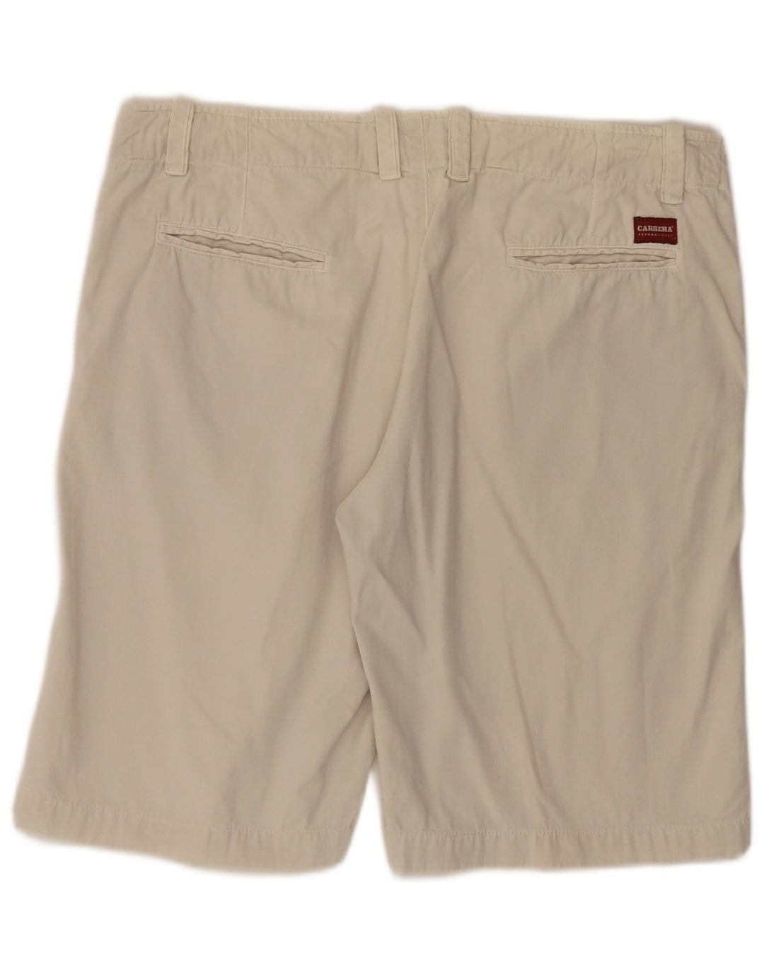 Carrera Mens Chino Shorts IT 52 XL W36 Algodão Bege