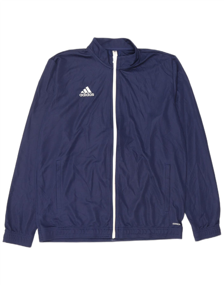 Adidas Mens Aeroready Tracksuit Top Jacket XL azul marinho poliéster