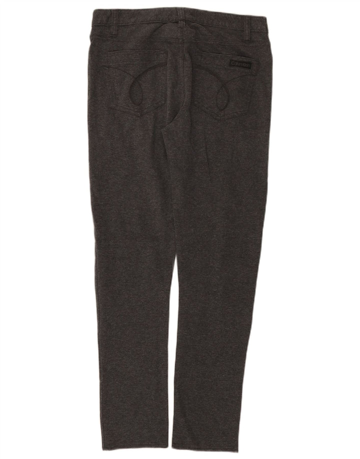 Calça Jegging Feminina Calvin Klein US 8 Médio W30 L28 Algodão Cinza