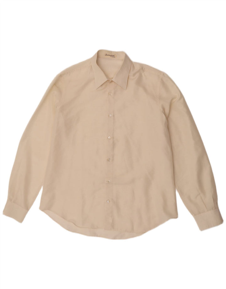 Camisa masculina vintage transparente tamanho 41 médio esbranquiçado