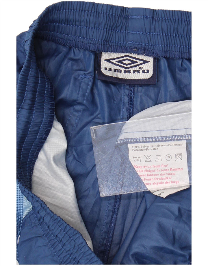 Shorts esportivos gráficos masculinos da Umbro, grande poliéster colorblock azul marinho