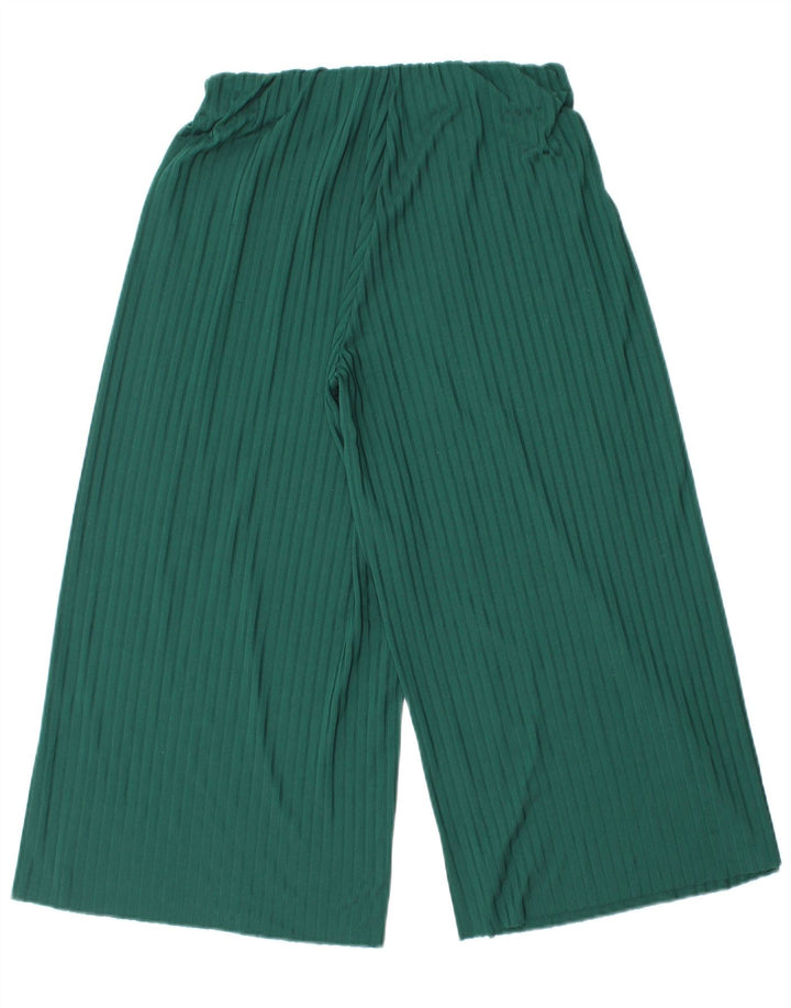 Calça capri feminina Zara pequena W26 L22 verde