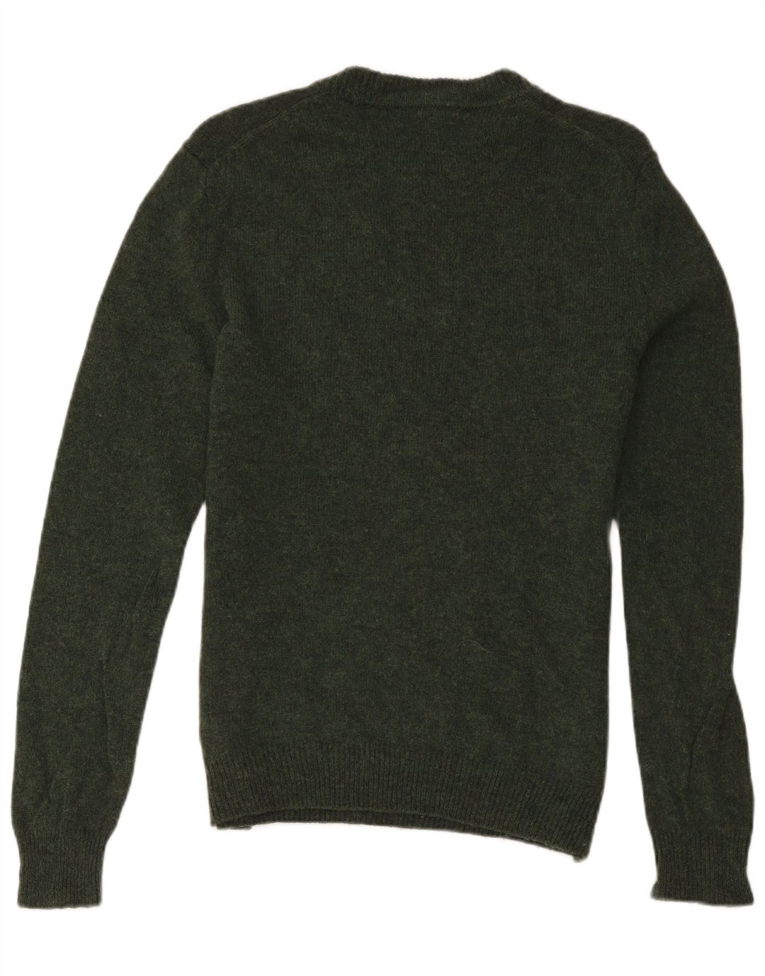 Suéter masculino Farah com gola redonda, lã de cordeiro verde médio