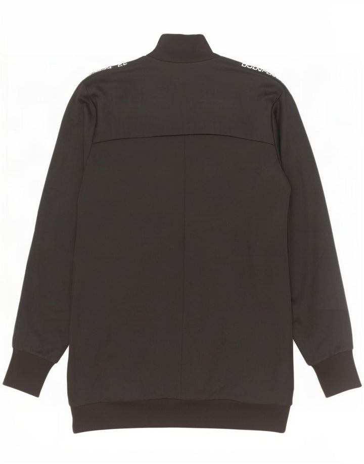 Diadora Womens Graphic Tracksuit Top Jacket UK 12 Médio Preto Poliéster