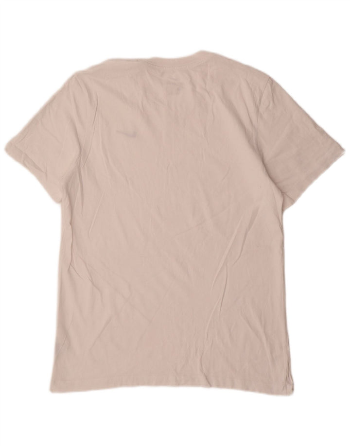 Nike Mens Camiseta Top Médio Algodão Branco