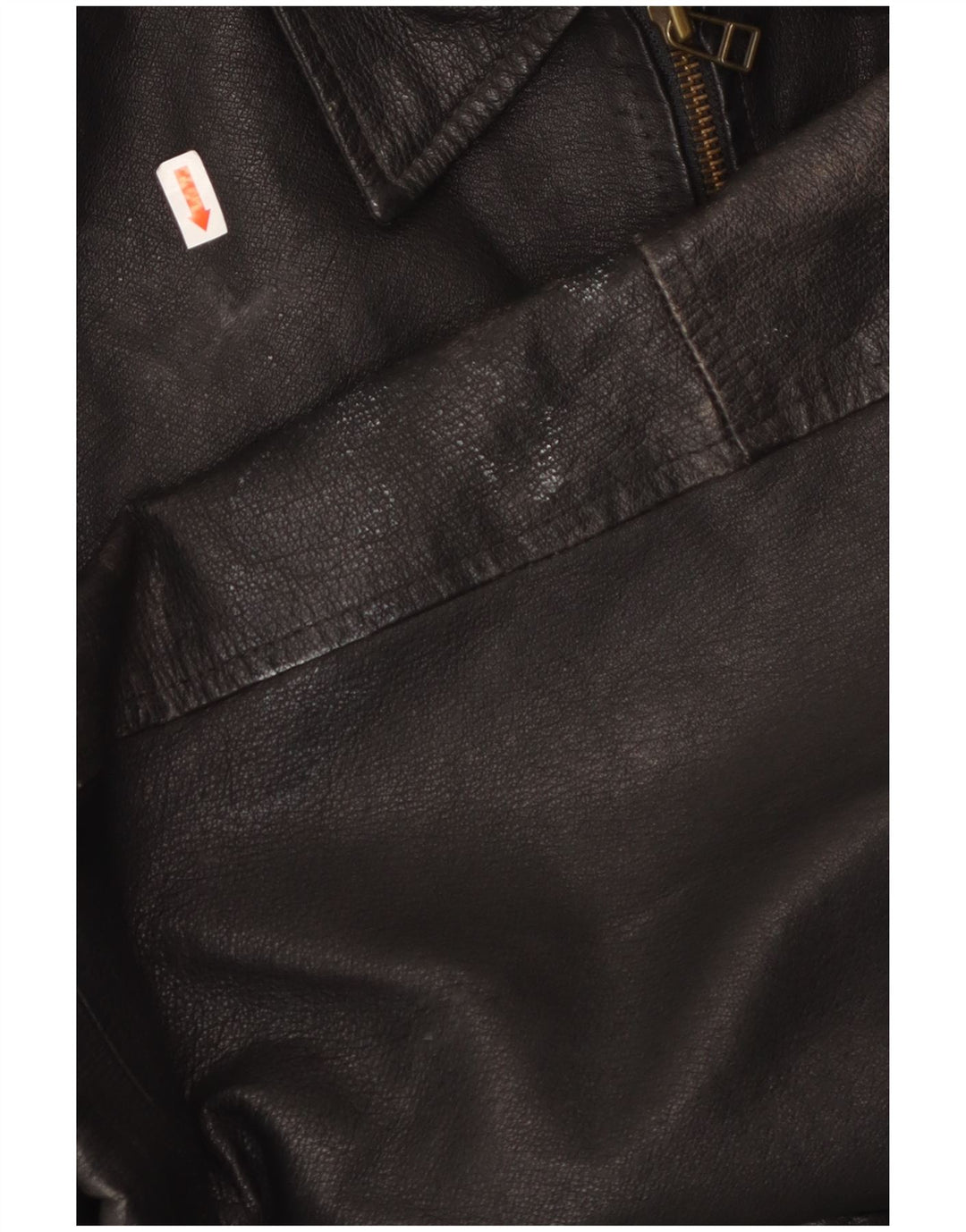 Jaqueta de couro masculina MILAN UK 40 grande couro preto