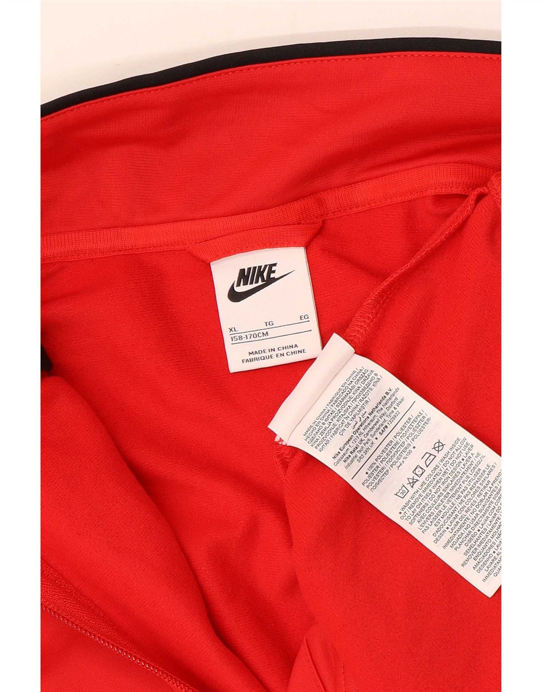 Jaqueta Nike Boys Tracksuit Top 13-14 Anos XL Vermelho Colorblock Poliéster