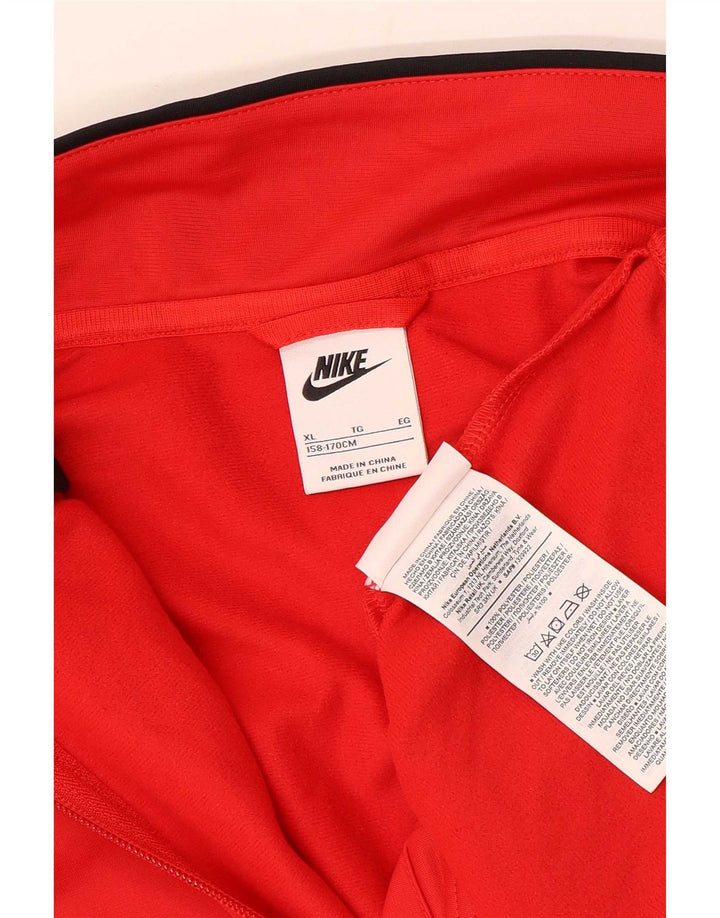 Jaqueta Nike Boys Tracksuit Top 13-14 Anos XL Vermelho Colorblock Poliéster