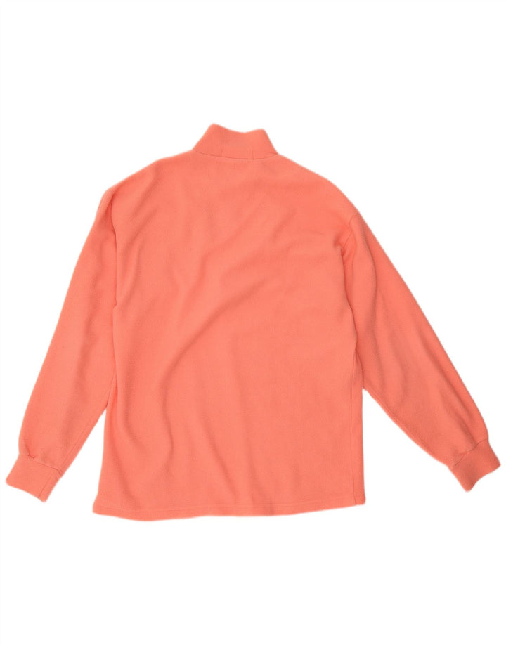 Fila Mens Zip Neck Fleece Jumper IT 46 Pequeno Rosa