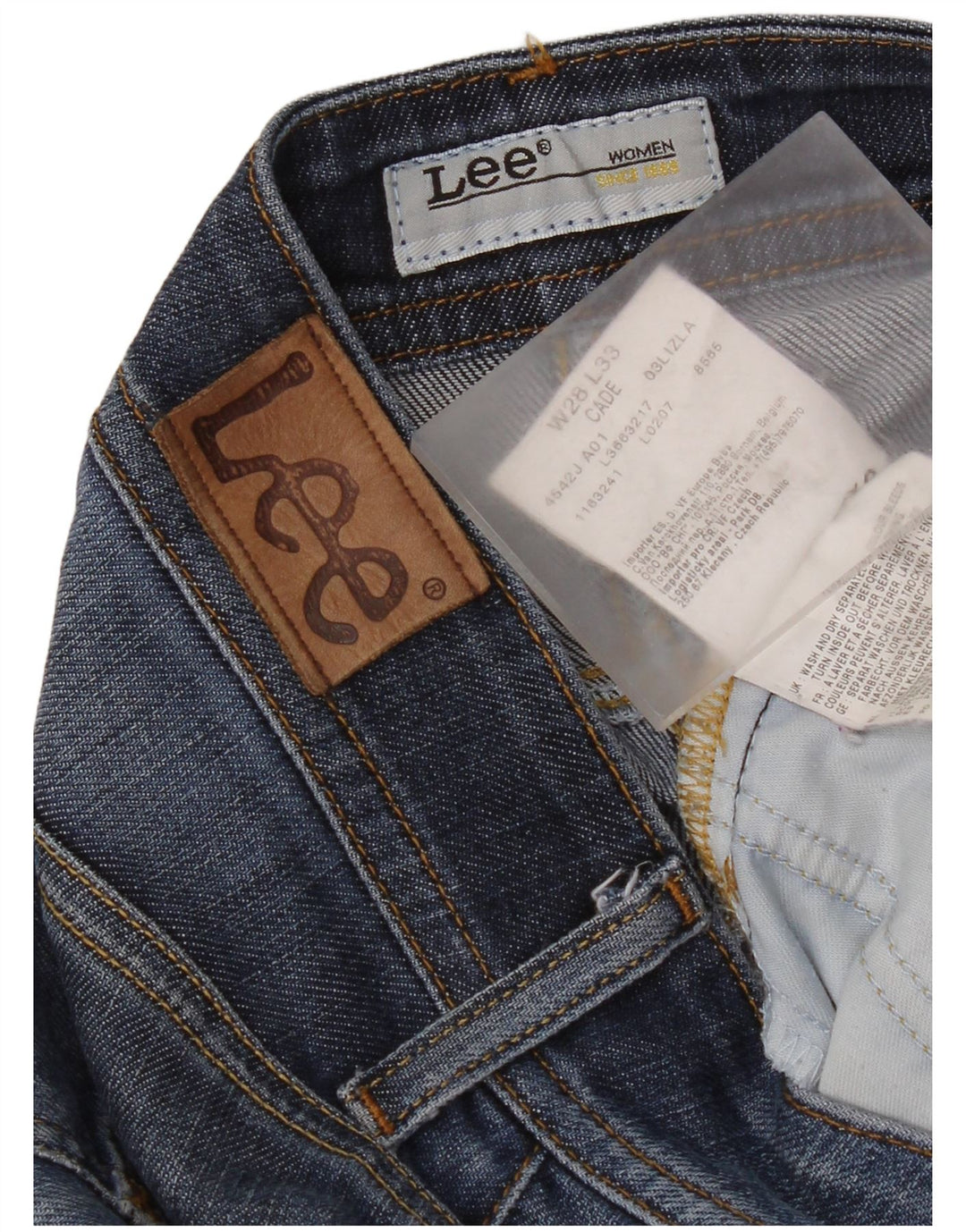 Lee Womens Cade Bootcut Jeans W28 L29 Azul Algodão