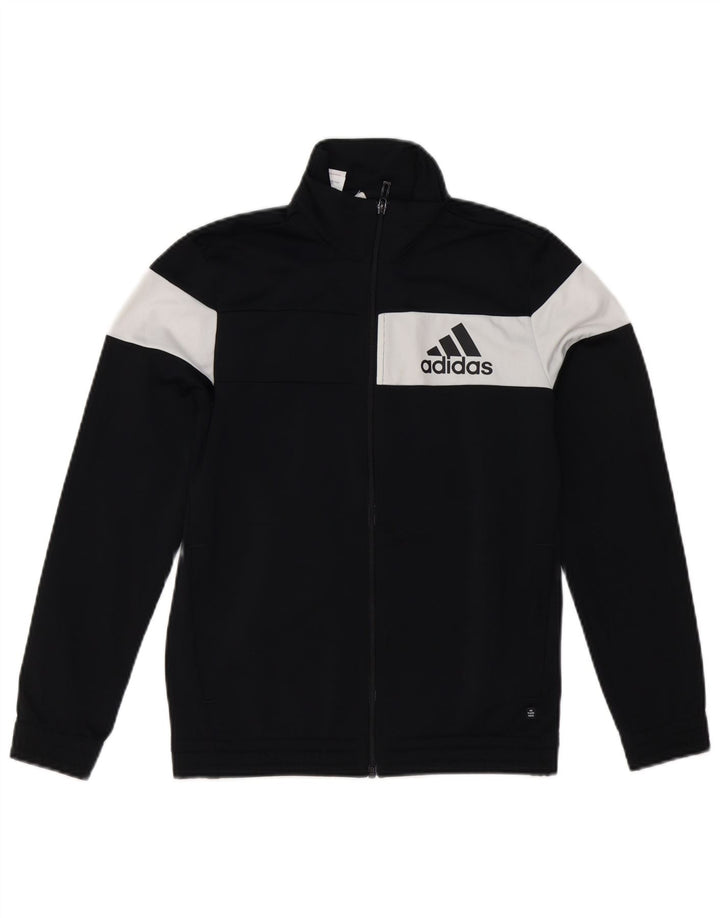 Jaqueta Adidas Meninos Treino Top 11-12 Anos Preto Colorblock Poliéster