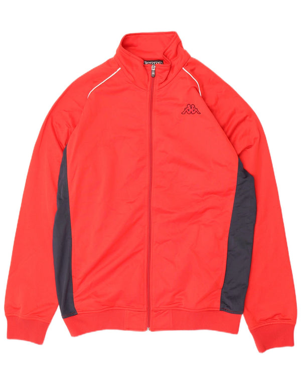 KAPPA Mens Treino Top Jacket XL Vermelho Colourblock Poliéster