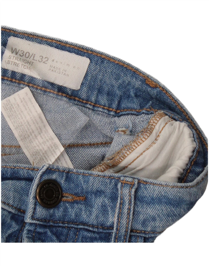 Jeans VINTAGE masculino stretch reto W30 L32 algodão azul