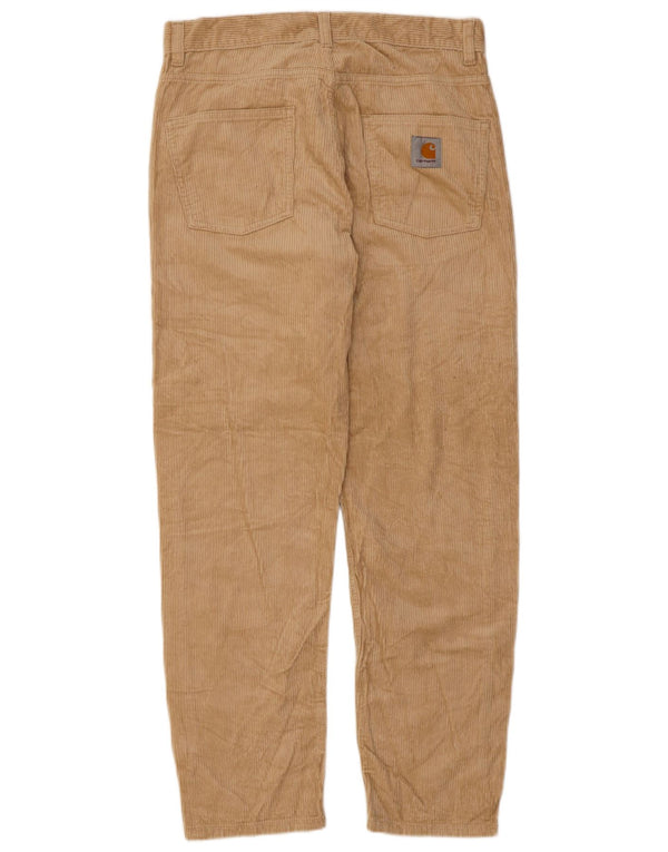 Calça masculina de veludo cotelê CARHARTT Wip Slim W30 L29 algodão bege