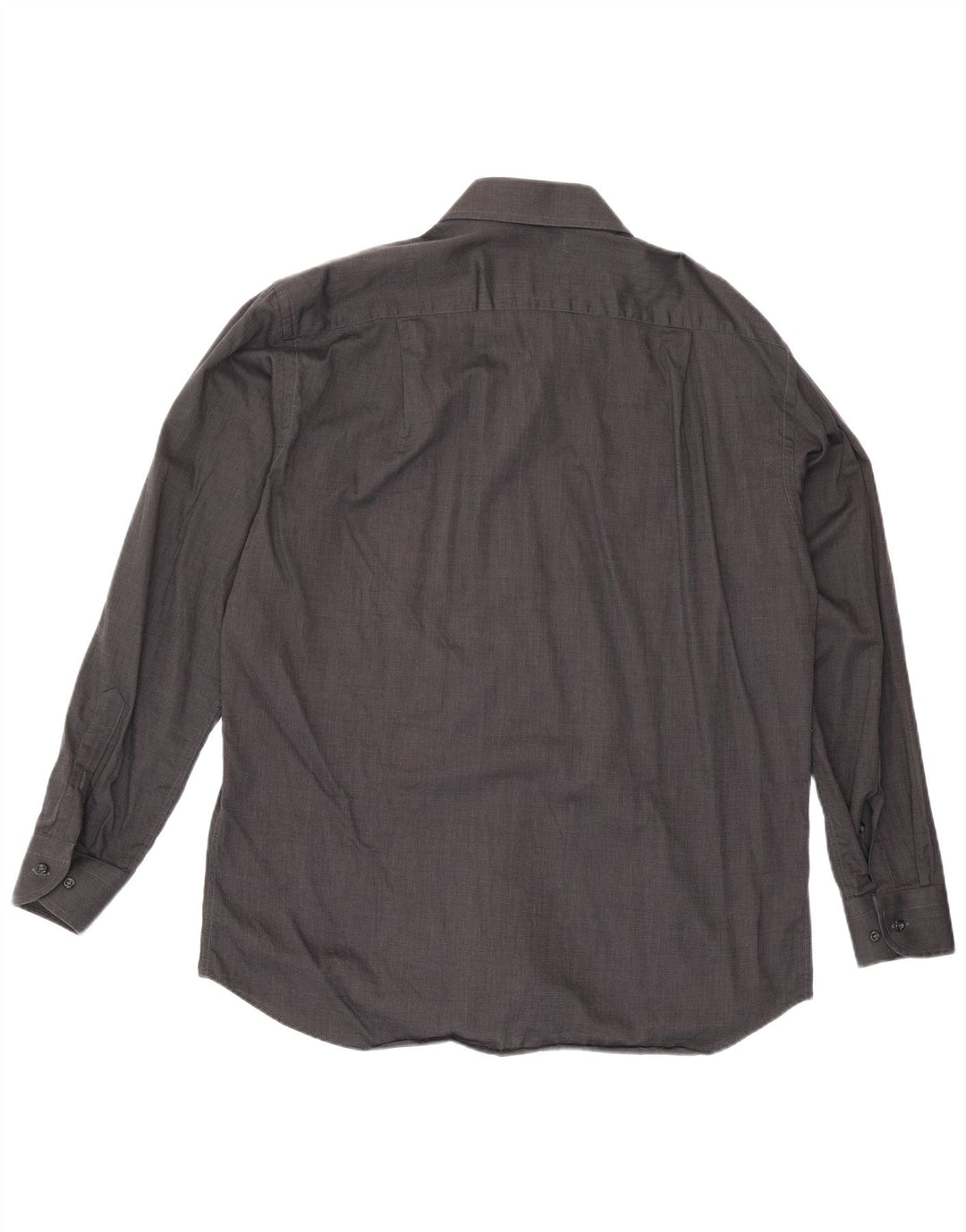 Camisa masculina Roccobarocco tamanho 40 15 3/4 algodão cinza médio