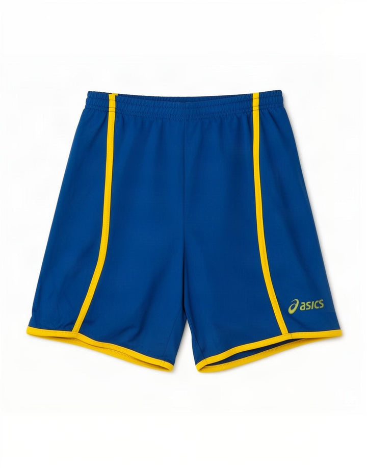 Shorts esportivos masculinos Asics 13-14 anos azul poliéster