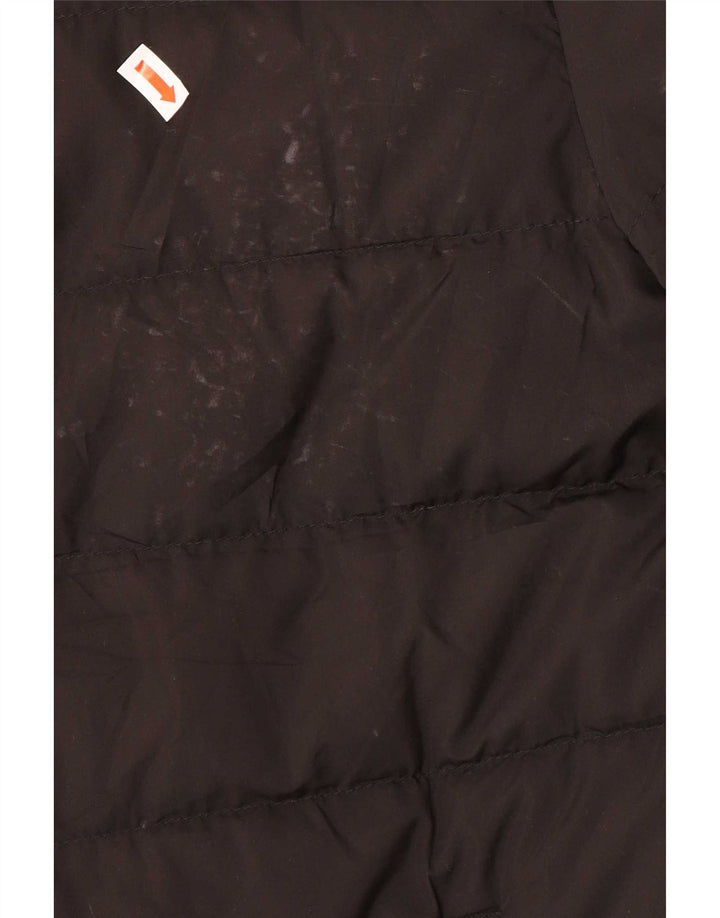 Jaqueta acolchoada masculina Zara UK 40 grande poliéster preto
