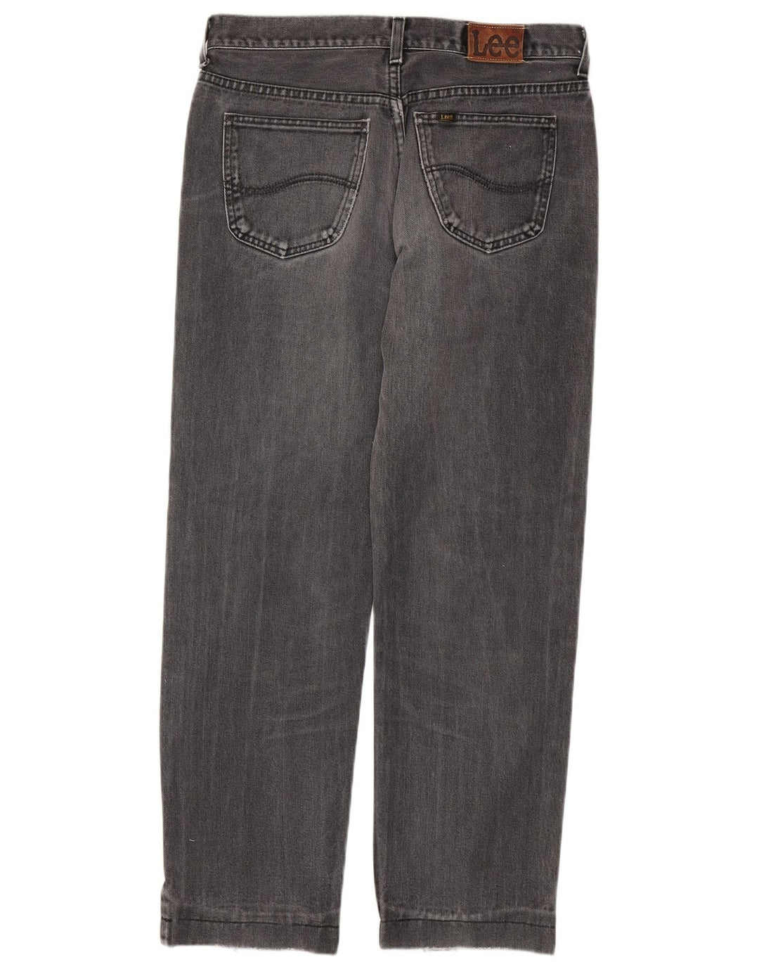 LEE Masculino Chicago Straight Jeans W33 L29 Algodão Cinza