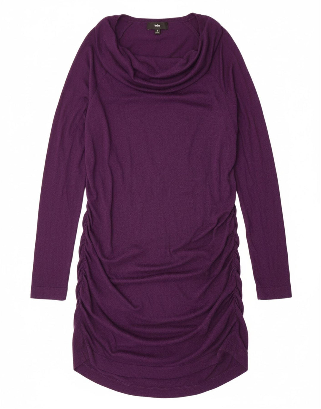 MOSSIMO Vestido feminino oversized de manga comprida US 4 pequeno roxo nylon