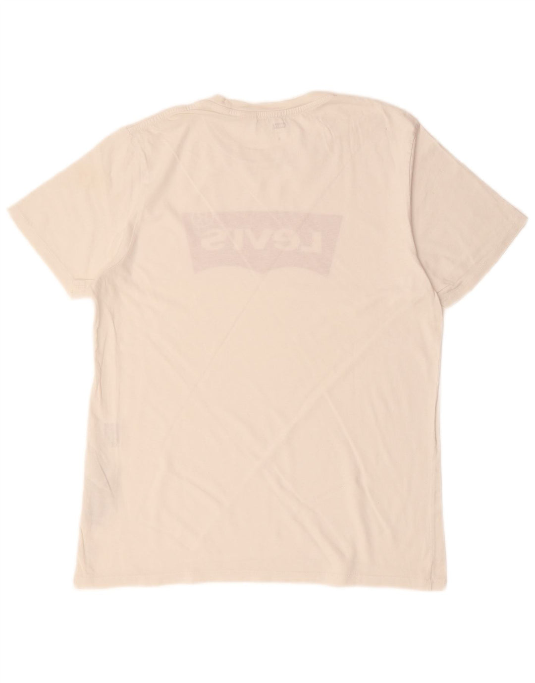 Camiseta gráfica masculina LEVI'S Top médio de algodão off white