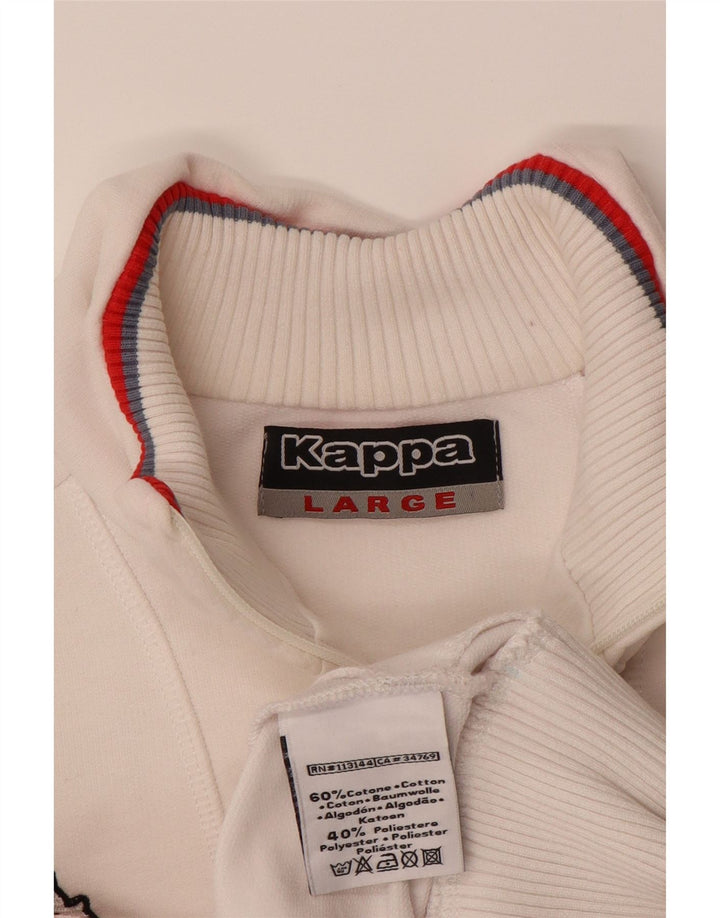 Jaqueta feminina KAPPA UK 14 grande algodão branco