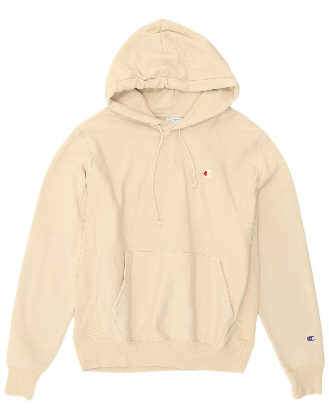 CHAMPION Mens Hoodie Jumper Medium Beige Cotton Vintage Champion and Second-Hand Champion from Messina Hembry 
