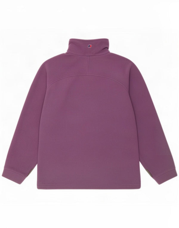Berghaus Womens Fleece Jacket UK 16 Large Purple Polyester
