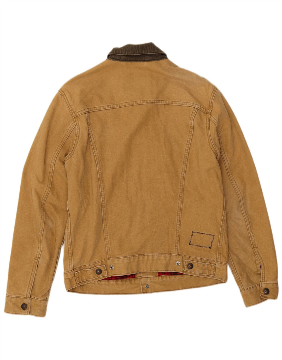 Jaqueta bomber masculina Levi's UK 36 algodão colorblock bege pequeno