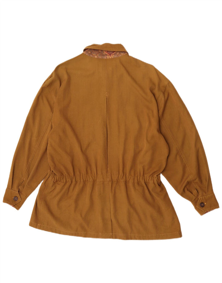 Jaqueta utilitária feminina grande Jantzen IT 44 Viscose cáqui média