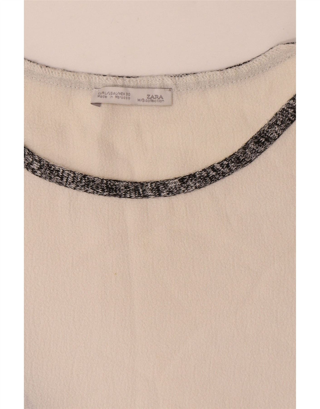 Vestido assimétrico feminino Zara UK 16 grande bloco colorido branco