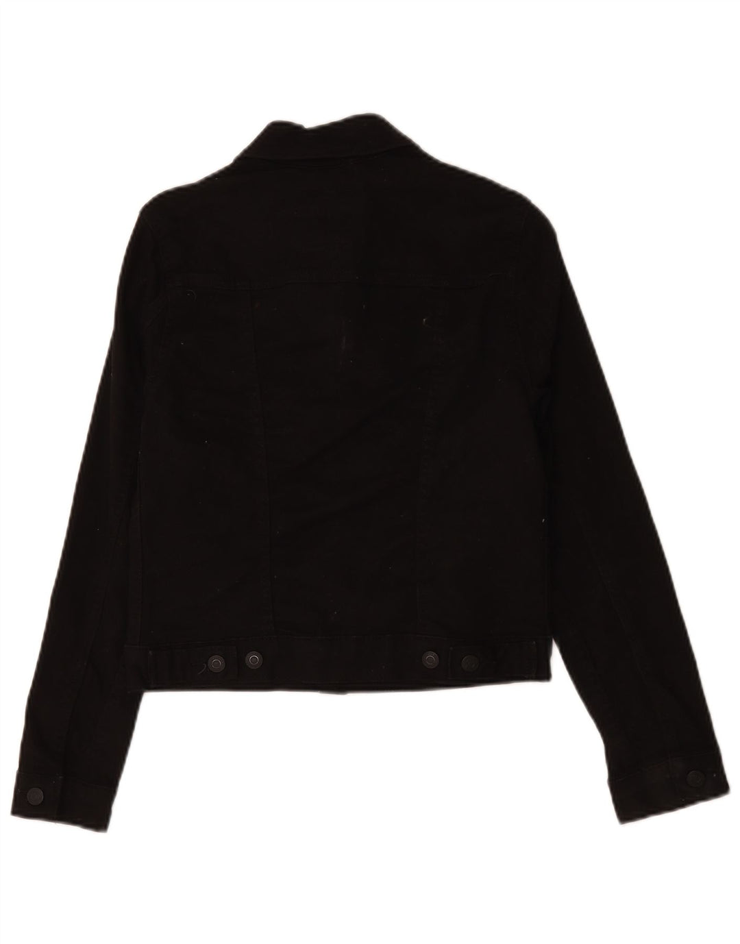 Jaqueta jeans feminina Levi's UK 6 XS algodão preto
