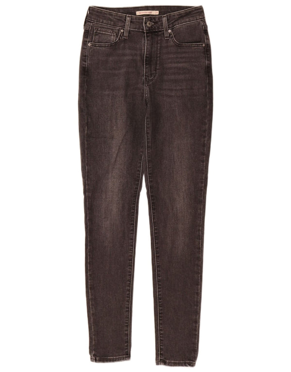 Calça jeans feminina Levi's 721 High Rise Skinny W26 L30 cinza algodão