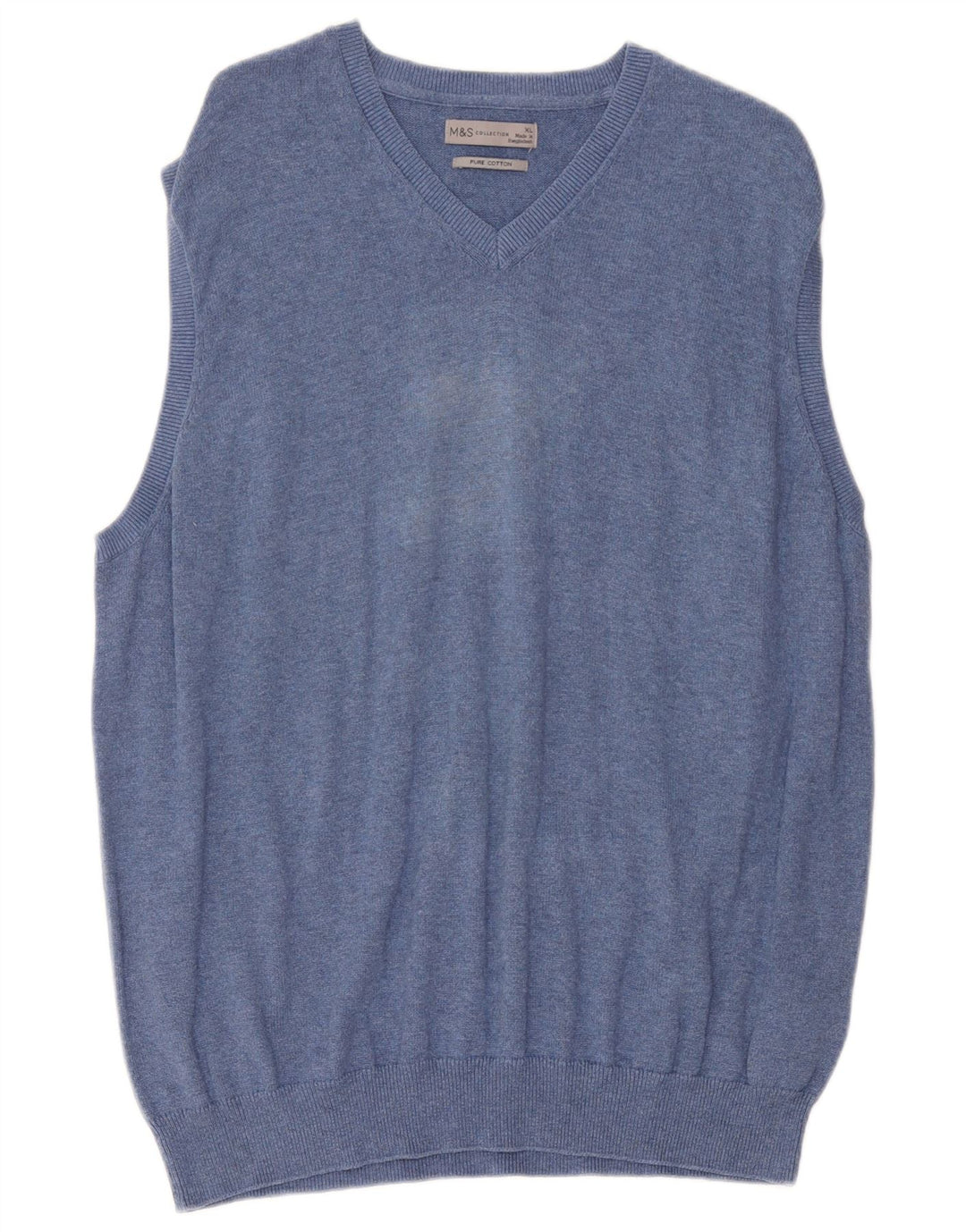 Regata masculina Marks & Spencer com colete XL de algodão azul