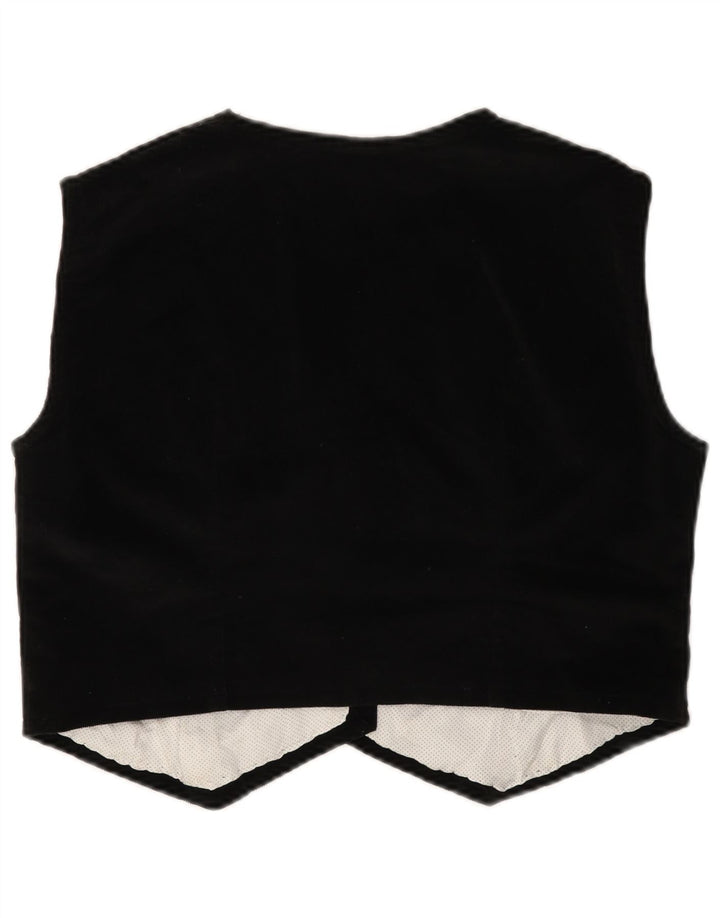 Colete feminino VINTAGE UK 10 pequeno preto