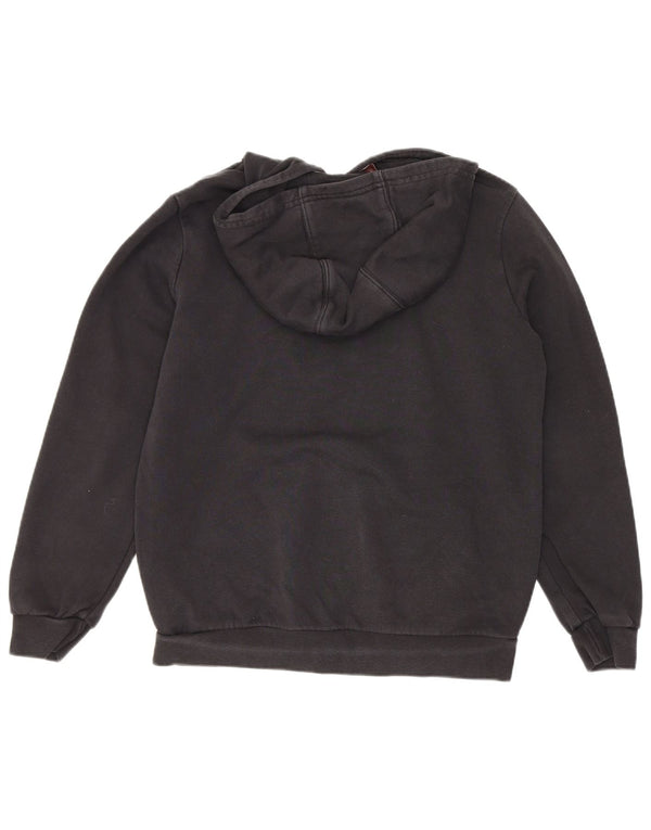 Suéter com capuz gráfico Adidas Boys 11-12 anos algodão preto