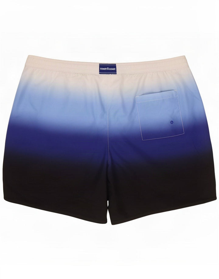 Coast Shorts de banho masculino 2XL azul colorblock poliéster