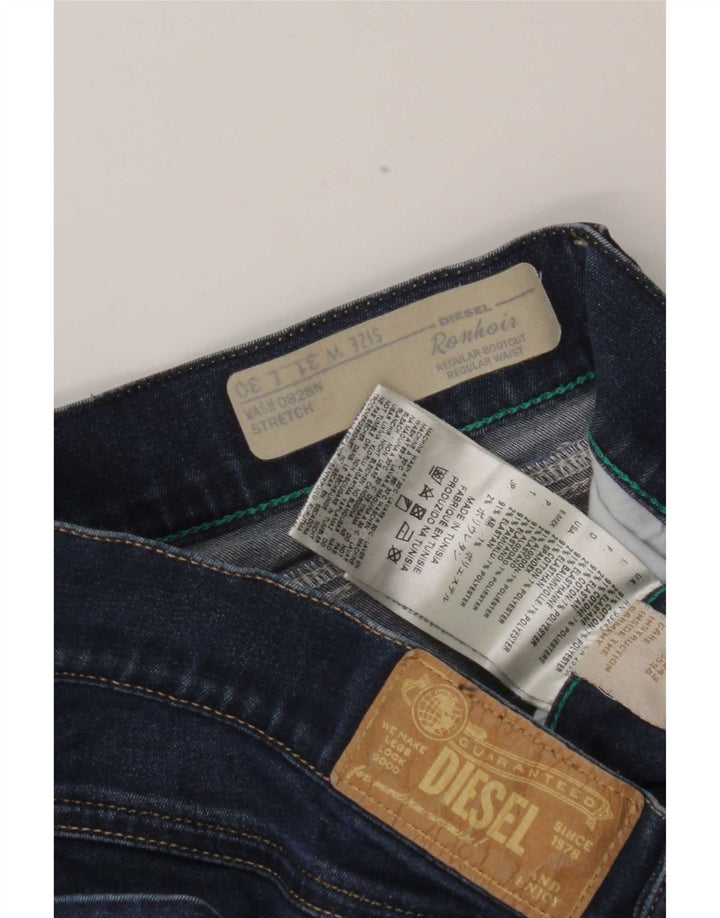 Diesel Feminino Ronhoir Regular Bootcut Jeans W31 L30 Azul Algodão